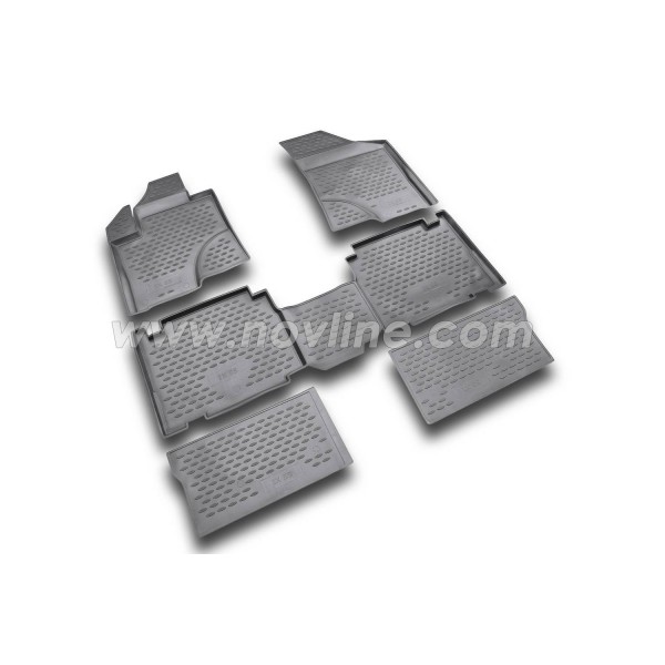 3D Patosnice HYUNDAI iX 55, 2006-2015, 3 reda sedišta, set 6 kom.